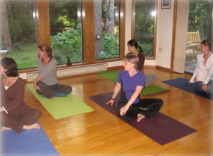 yoga class with Christina Nienaber-Roberts of Relax and Feel Radiant
